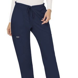 CHEROKEE WORKWEAR MID RISE FLARE DRAWSTRING SCRUB PANT SIZE PETITE SMALL